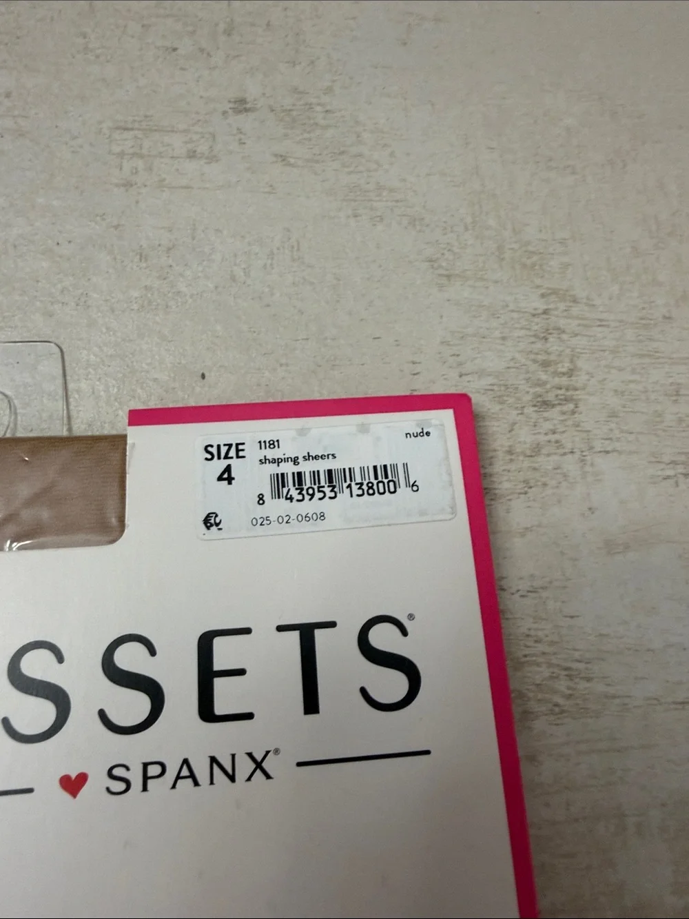 SPANX Nude Shaping Sheers. Size 4